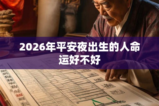 2026年平安夜出生的人命运好不好