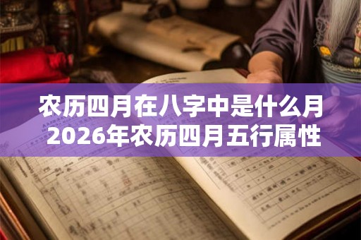 农历四月在八字中是什么月 2026年农历四月五行属性 农历四月在八字中是什么月 2026年农历四月五行属性