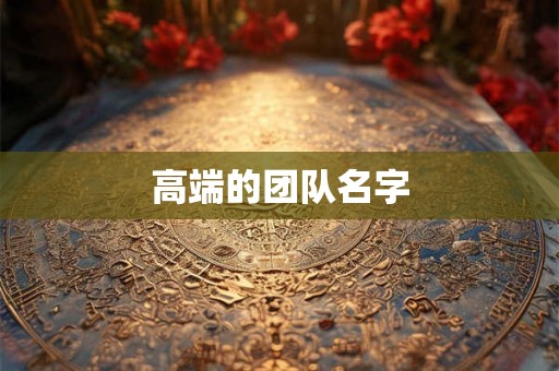高端的团队名字