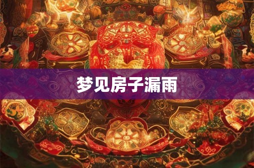 梦见房子漏雨