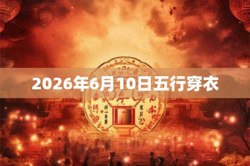 2026年6月10日五行穿衣