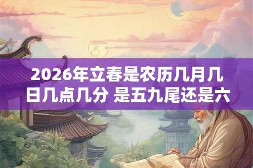 2026年立春是农历几月几日几点几分 是五九尾还是六九头