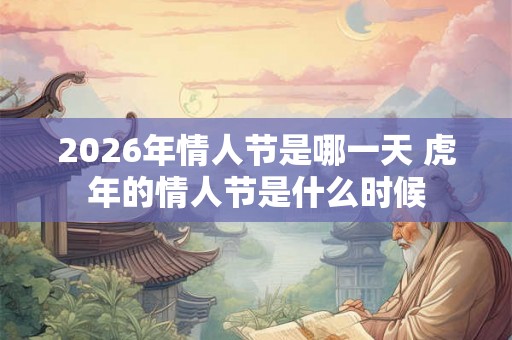 2026年情人节是哪一天 虎年的情人节是什么时候