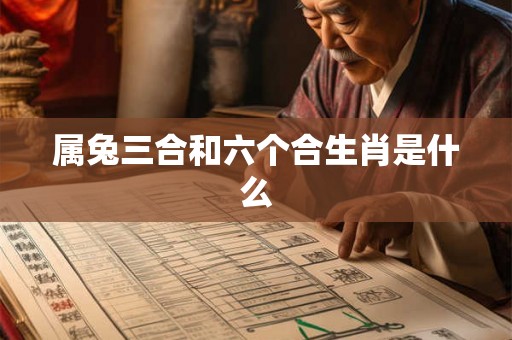 属兔三合和六个合生肖是什么