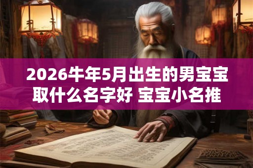2026牛年5月出生的男宝宝取什么名字好 宝宝小名推荐