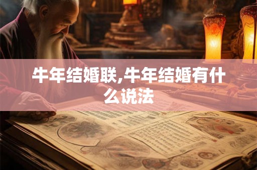 牛年结婚联,牛年结婚有什么说法 牛年结婚联,牛年结婚有什么说法