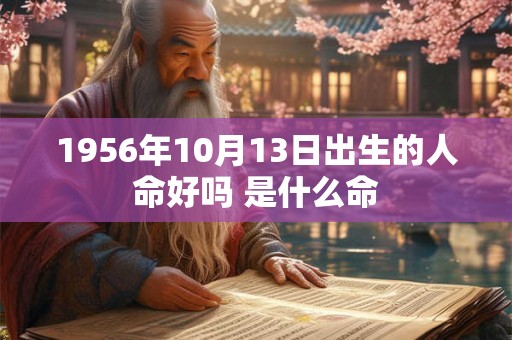 1956年10月13日出生的人命好吗 是什么命