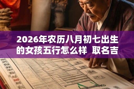 2026年农历八月初七出生的女孩五行怎么样  取名吉利字推荐