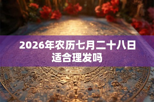 2026年农历七月二十八日适合理发吗