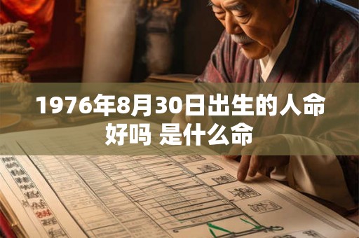 1976年8月30日出生的人命好吗 是什么命 1976年8月30日出生的人命好吗 是什么命