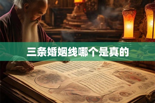 三条婚姻线哪个是真的
