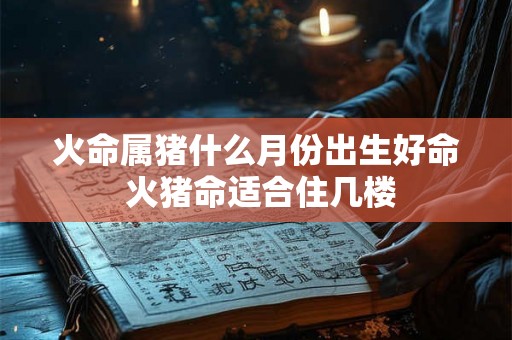 火命属猪什么月份出生好命 火猪命适合住几楼