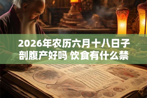 2026年农历六月十八日子剖腹产好吗 饮食有什么禁忌