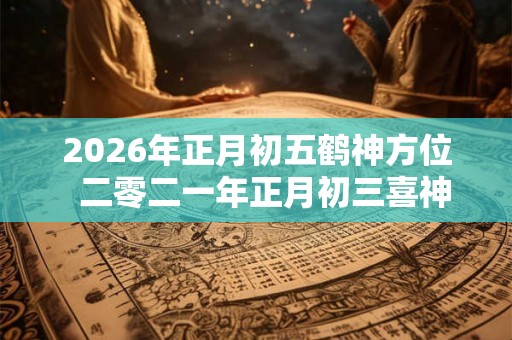 2026年正月初五鹤神方位  二零二一年正月初三喜神方位