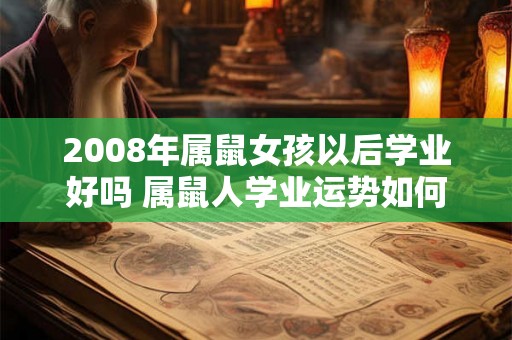 2008年属鼠女孩以后学业好吗 属鼠人学业运势如何
