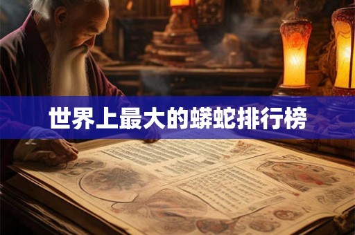 世界上最大的蟒蛇排行榜 世界上最大的蟒蛇排行榜