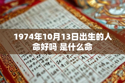 1974年10月13日出生的人命好吗 是什么命