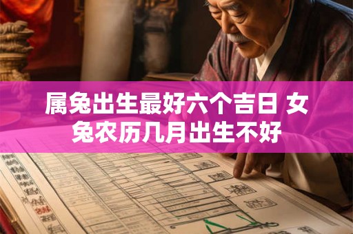 属兔出生最好六个吉日 女兔农历几月出生不好