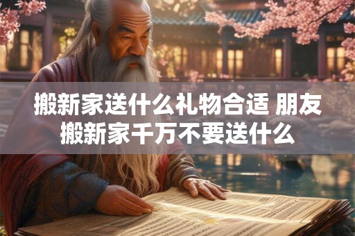 搬新家送什么礼物合适 朋友搬新家千万不要送什么 搬新家送什么礼物合适 朋友搬新家千万不要送什么