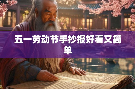 五一劳动节手抄报好看又简单
