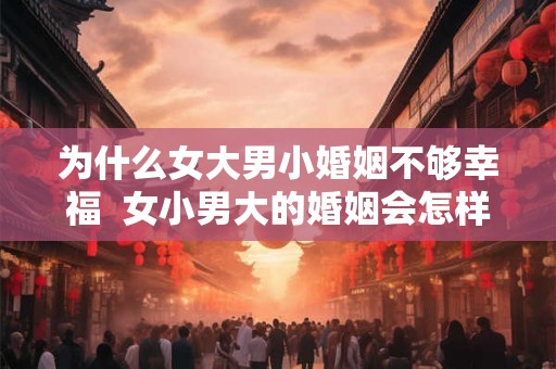 为什么女大男小婚姻不够幸福  女小男大的婚姻会怎样