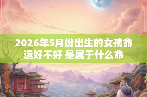 2026年5月份出生的女孩命运好不好 是属于什么命