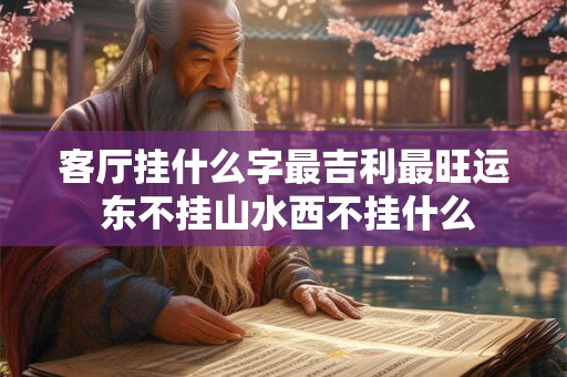 客厅挂什么字最吉利最旺运 东不挂山水西不挂什么