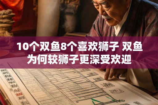 10个双鱼8个喜欢狮子 双鱼为何较狮子更深受欢迎