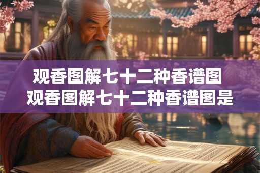 观香图解七十二种香谱图 观香图解七十二种香谱图是否可用于提高自己的嗅觉敏感度和辨别香气的能力