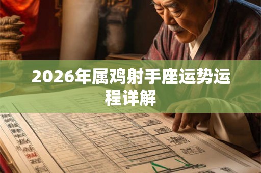 2026年属鸡射手座运势运程详解