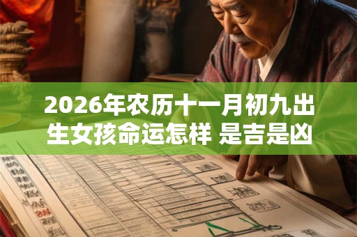 2026年农历十一月初九出生女孩命运怎样 是吉是凶