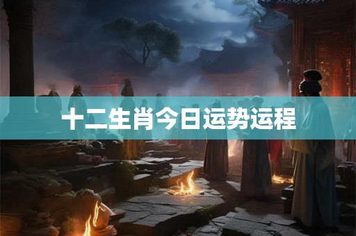 十二生肖今日运势运程