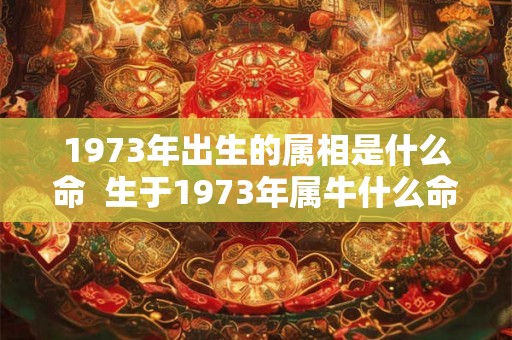 1973年出生的属相是什么命  生于1973年属牛什么命