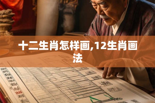十二生肖怎样画,12生肖画法