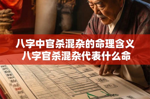 八字中官杀混杂的命理含义 八字官杀混杂代表什么命运