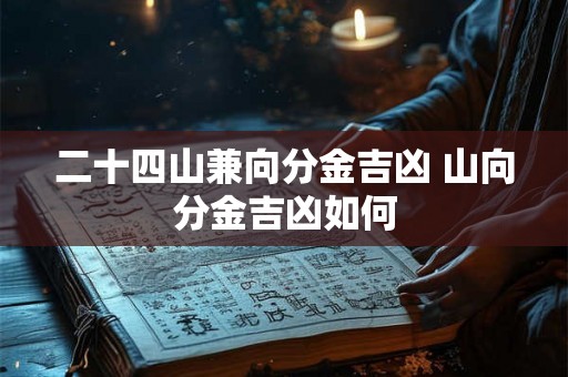 二十四山兼向分金吉凶 山向分金吉凶如何