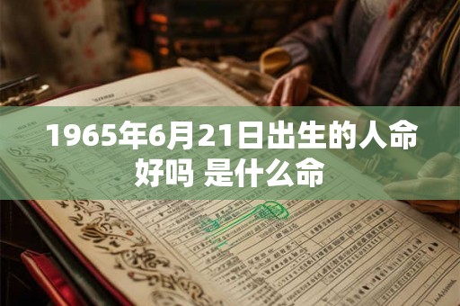 1965年6月21日出生的人命好吗 是什么命