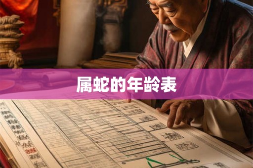 属蛇的年龄表