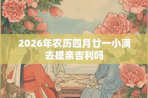 2026年农历四月廿一小满去提亲吉利吗