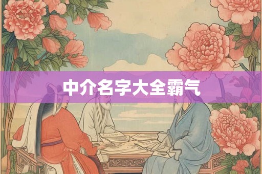 中介名字大全霸气