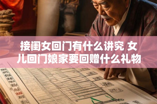 接闺女回门有什么讲究 女儿回门娘家要回赠什么礼物 接闺女回门有什么讲究 女儿回门娘家要回赠什么礼物