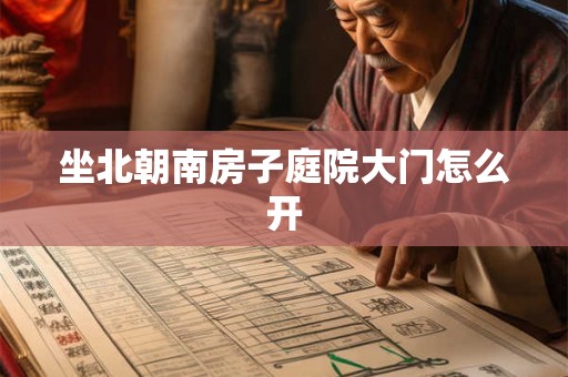 坐北朝南房子庭院大门怎么开