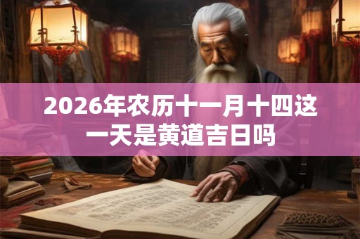 2026年农历十一月十四这一天是黄道吉日吗