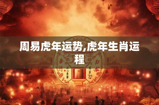 周易虎年运势,虎年生肖运程