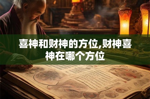 喜神和财神的方位,财神喜神在哪个方位