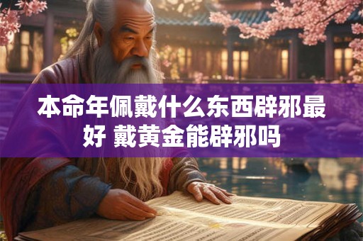 本命年佩戴什么东西辟邪最好 戴黄金能辟邪吗 本命年佩戴什么东西辟邪最好 戴黄金能辟邪吗