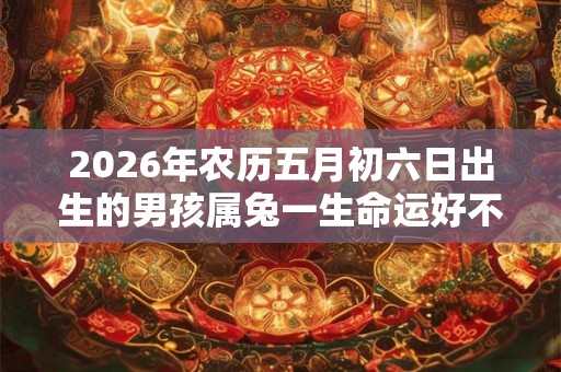 2026年农历五月初六日出生的男孩属兔一生命运好不好