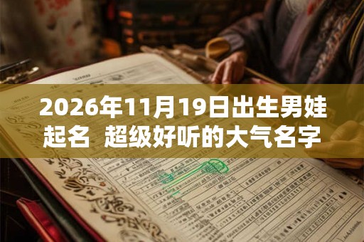 2026年11月19日出生男娃起名 超级好听的大气名字 2026年11月19日出生男娃起名 超级好听的大气名字