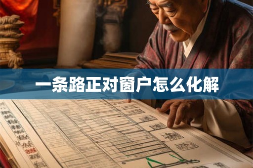 一条路正对窗户怎么化解