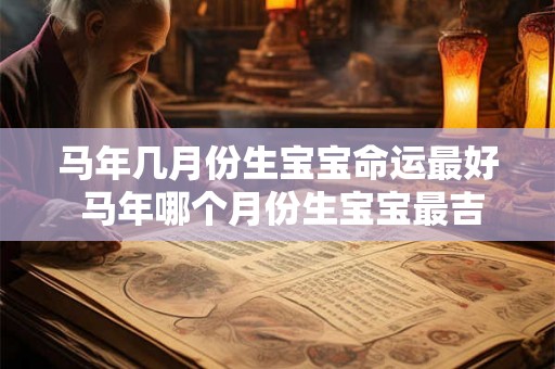 马年几月份生宝宝命运最好 马年哪个月份生宝宝最吉祥